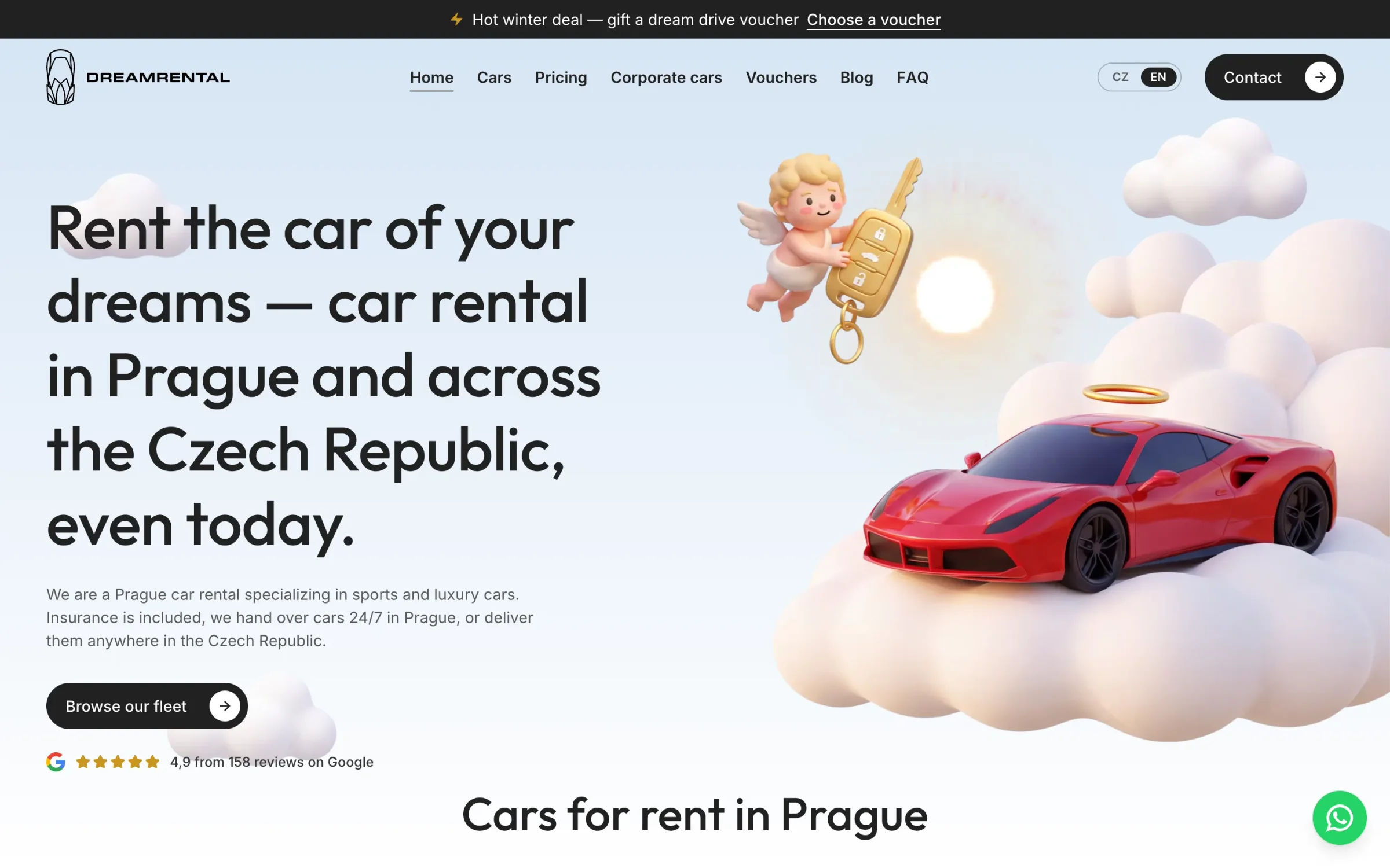 Anglická verze webu