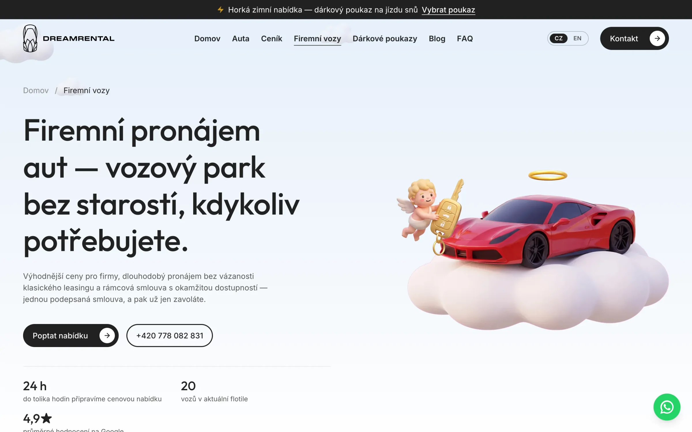 Firemní pronájem aut