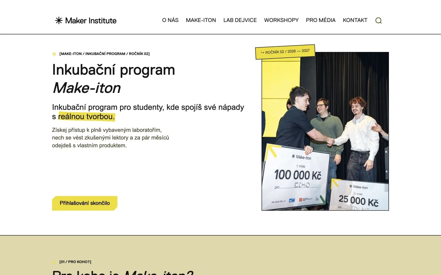 Představení inkubačního programu Make-iton