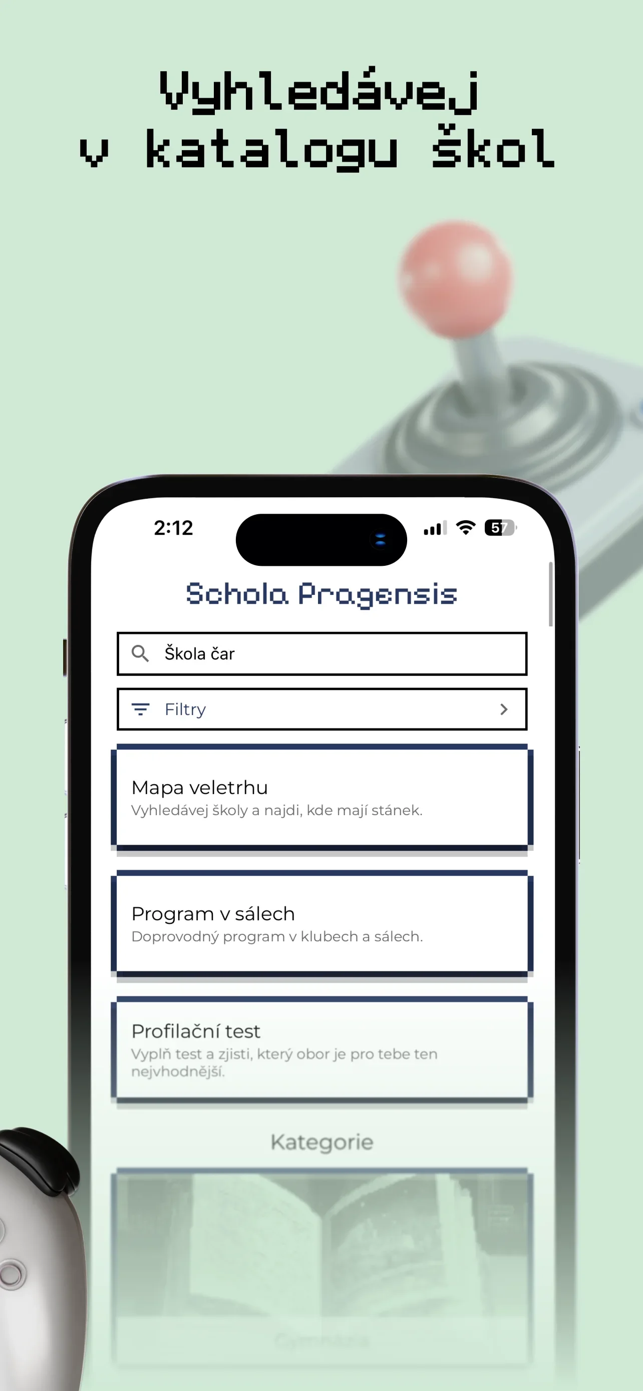 Z App Store: Vyhledávej v katalogu škol