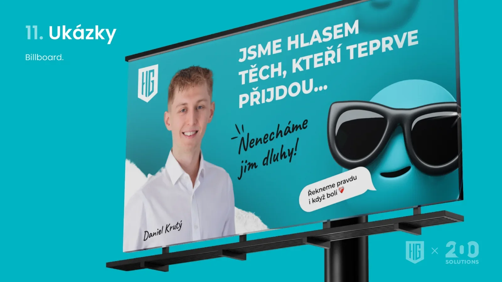 Grafický manuál, strana 12: Ukázky: billboard