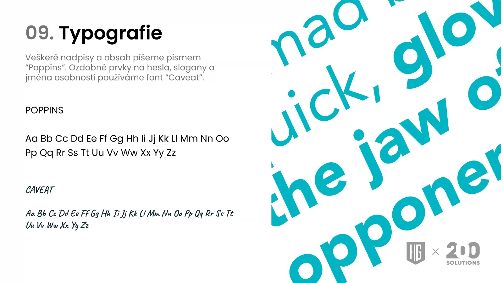 Grafický manuál, strana 9: Typografie