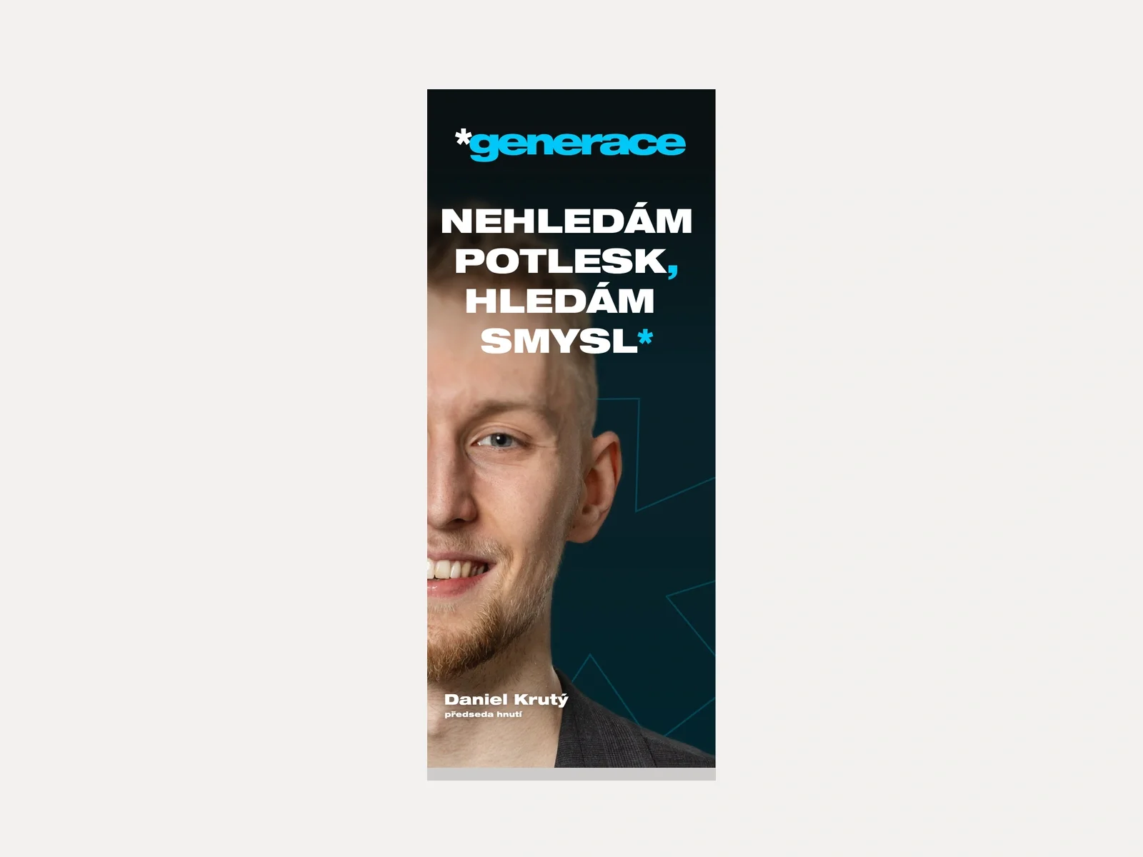 Roll-up z druhé spolupráce Hnutí Generace