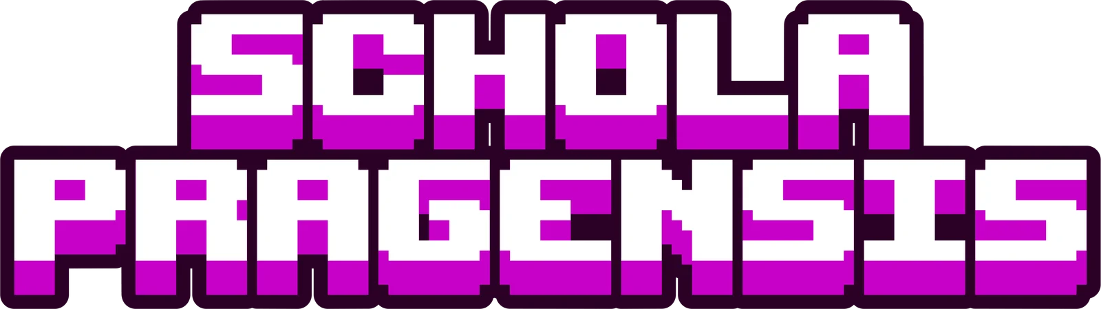 Pixelové logo Schola Pragensis