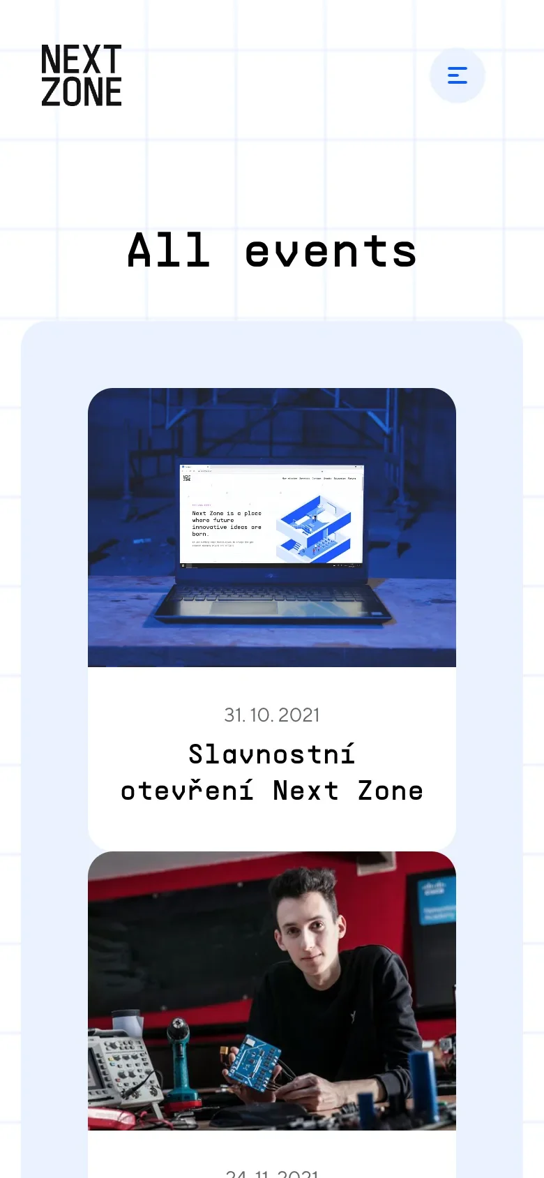 Přehled akcí v telefonu